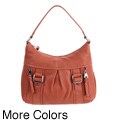 Perlina 'Michelle' Coral Leather Hobo Handbag