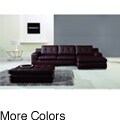 Tess Leatherette 3-piece Sectional and Chaise Set