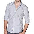 191 Unlimited Men's Grey Heathered Woven Shirt
