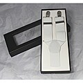 Ferrecci Men's White Suspenders