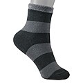 Women's Grey/ Black Shea Butter Double Layer Socks
