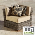 RST Resort Collection Outdoor 36-inch Corner Section in Weathered Grey