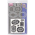 Sizzix Framelits 'Message Frames' Dies with Clear Stamps (Pack of 7)