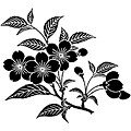 Magenta 'May Flowers' Cling Stamps