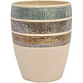Ceramic Rayan Beige Wastebasket