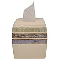 Ceramic Rayan Beige Tissue Holder