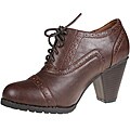 Refresh Women's 'yoyo-01' Brown Oxford Ankle Booties