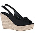 Refresh by Beston Women's 'tamara-04' Black Espadrilles