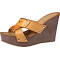 Refresh by Beston Women's 'reika-05' Camel Fringe Wedges