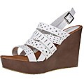 Refresh by Beston Women's 'reika-03' White Wedge Sandals
