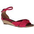 Refresh by Beston Women's 'ZOE-02' Fuchsia Mini Espadrilles