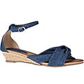 Refresh by Beston Women's 'ZOE-02' Denim Mini Espadrilles