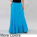 Meetu Magic Women's Full-length Tiered Skirt