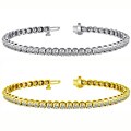 New! 14k Gold 2 1/2ct TDW Diamond Tennis Bracelet (J-K, I2)