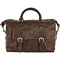 Latico 'Heritage' Cafe Leather Zip-top Duffel Bag