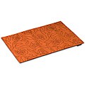 Crypton 'Bed of Roses' Orange 26-inch Mess Mat