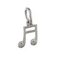 La Preciosa Sterling Silver Musical Note Charm