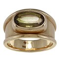14k Yellow Gold Peridot Estate Ring