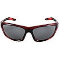 Men's Red Black Wrap Sport Sunglasses