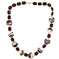 Pearlz Ocean Brown Glass Bead Fashion Necklace