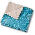 Crypton 'Bed of Roses' Blue Throver (48 x 54)
