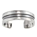 Sterling Silver Classic Plain Grooved Toe Ring