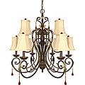 Nuvo Lighting 'Cortina' 9-light Dune Gold Chandelier