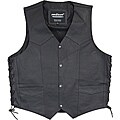 Mossi Men's 'Live to Ride' Leather Vest