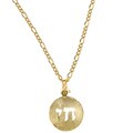 14k Yellow Gold 'Chai' Cutout Medallion Necklace