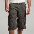 Twice Men's Grey Military Cargo Shorts