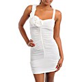 Stanzino Women's White Sleeveless Mini Dress