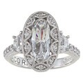 New! Tacori IV Cubic Zirconia Epiphany Fancy Oval Ring