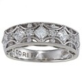 Tacori IV Cubic Zirconia Epiphany Crescent Design Anniversary Band