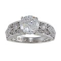 Tacori IV Cubic Zirconia Epiphany Round-cut Solitaire Ring