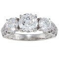 Tacori IV Cubic Zirconia Epiphany Crescent Lace Round-cut Ring