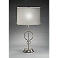 Aztec Lighting Contemporary 1-light Table Lamp in Brushed Nickel