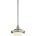 Aztec Lighting Contemporary 1-light Pendant in Brushed Nickel