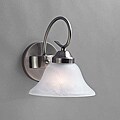 Transitional Brushed Nickel 1-light Bath Light Fixture