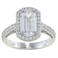 Tacori IV Cubic Zirconia Epiphany Emerald Cut Ring
