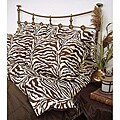 Scent Sation Wildlife Zebra Brown Twin XL-size Sheet Set