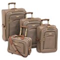 London Towne Greenwich Tan 4-piece Expandable Luggage Set