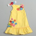 Donita Toddler Girl's Ruffle Hemmed Flower Dress