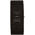 Haurex Women's Italy Jet Black Crystal Watch
