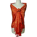 Women's Orange and Yellow Shawl Wrap
