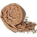 Peach Courture Tan Wool Shawl