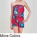 Tabeez Women's Floral Strapless Romper