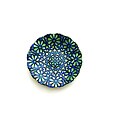 Arda Harem Blue/ Green Gilded Salad Plates (Set of 4)