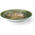 Arda Glassware Divine Brown Turquoise 12-inch Round Shallow Serving Bowl