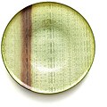 Arda Glassware 'Canvas' Brown/Green 12.5-inch Charger Plates (Set of 4)