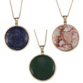 New! Amrita Singh 18k Goldplated Gemstone Pendant Necklace